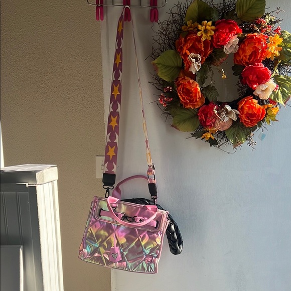 Metallic Pink Quilted Shoulder Bag Sunday sale - Picture 6 of 16